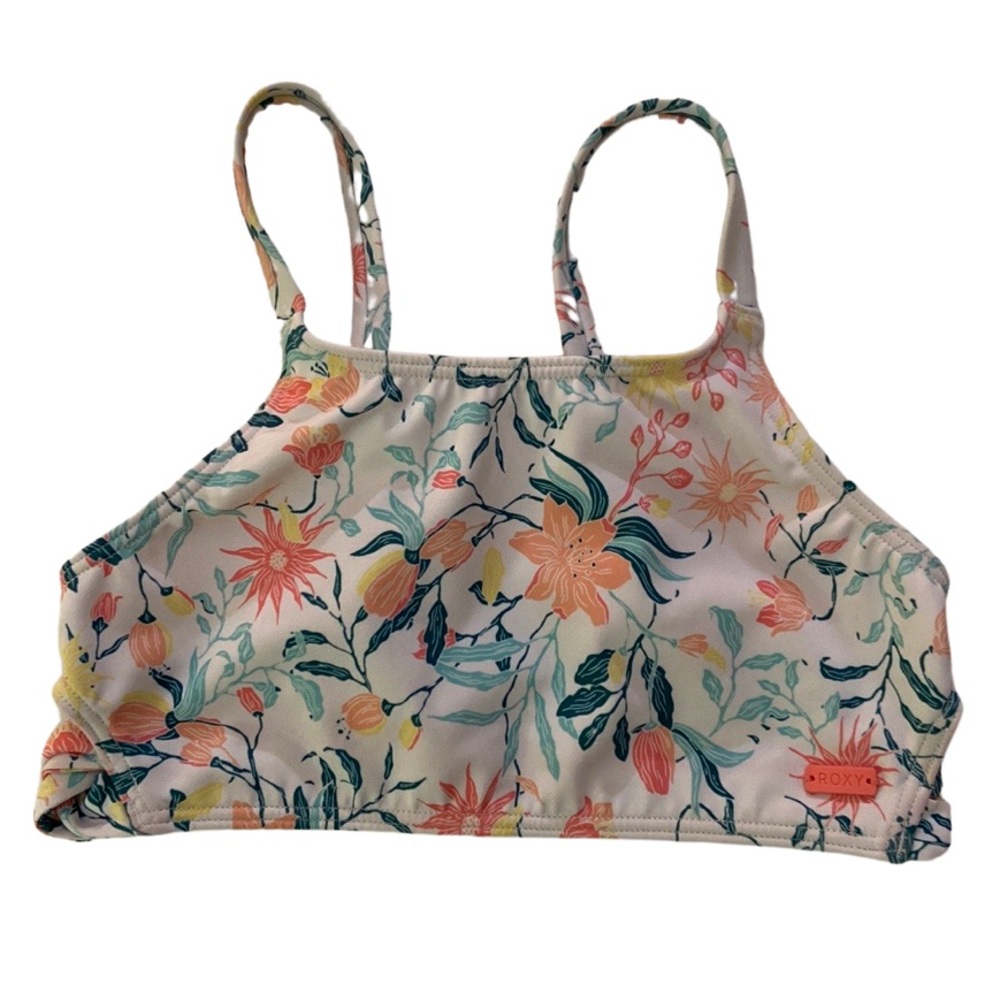 Roxy Girls Bikini Top floral logo